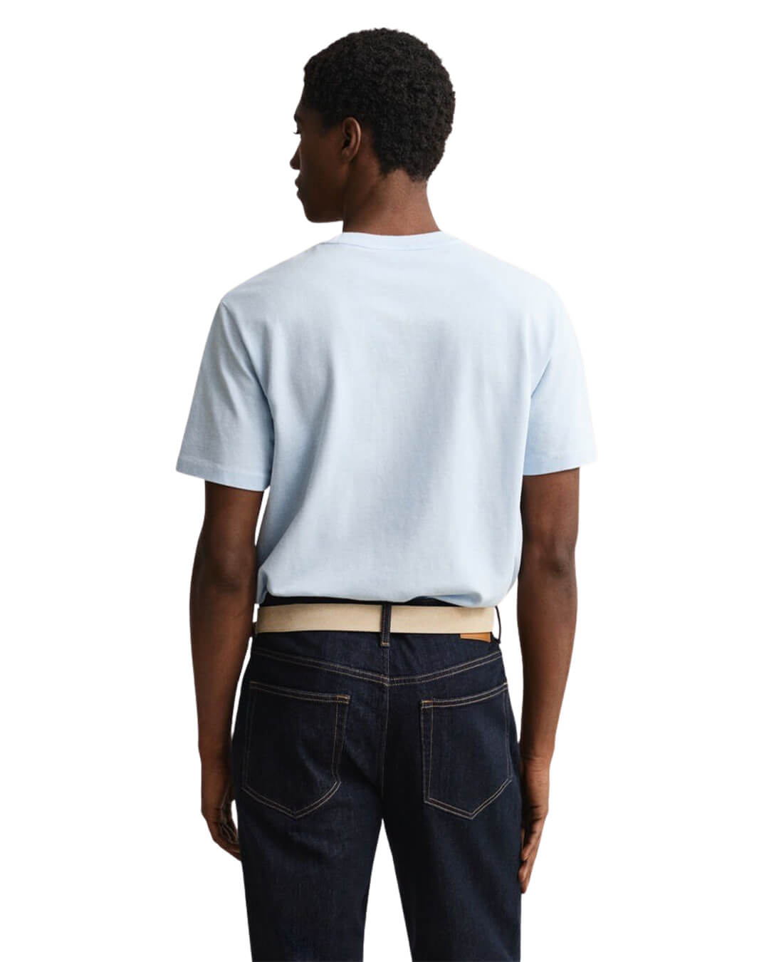 Gant 2 Tone Pique Ss Tshirt Sky Blue T-Shirt