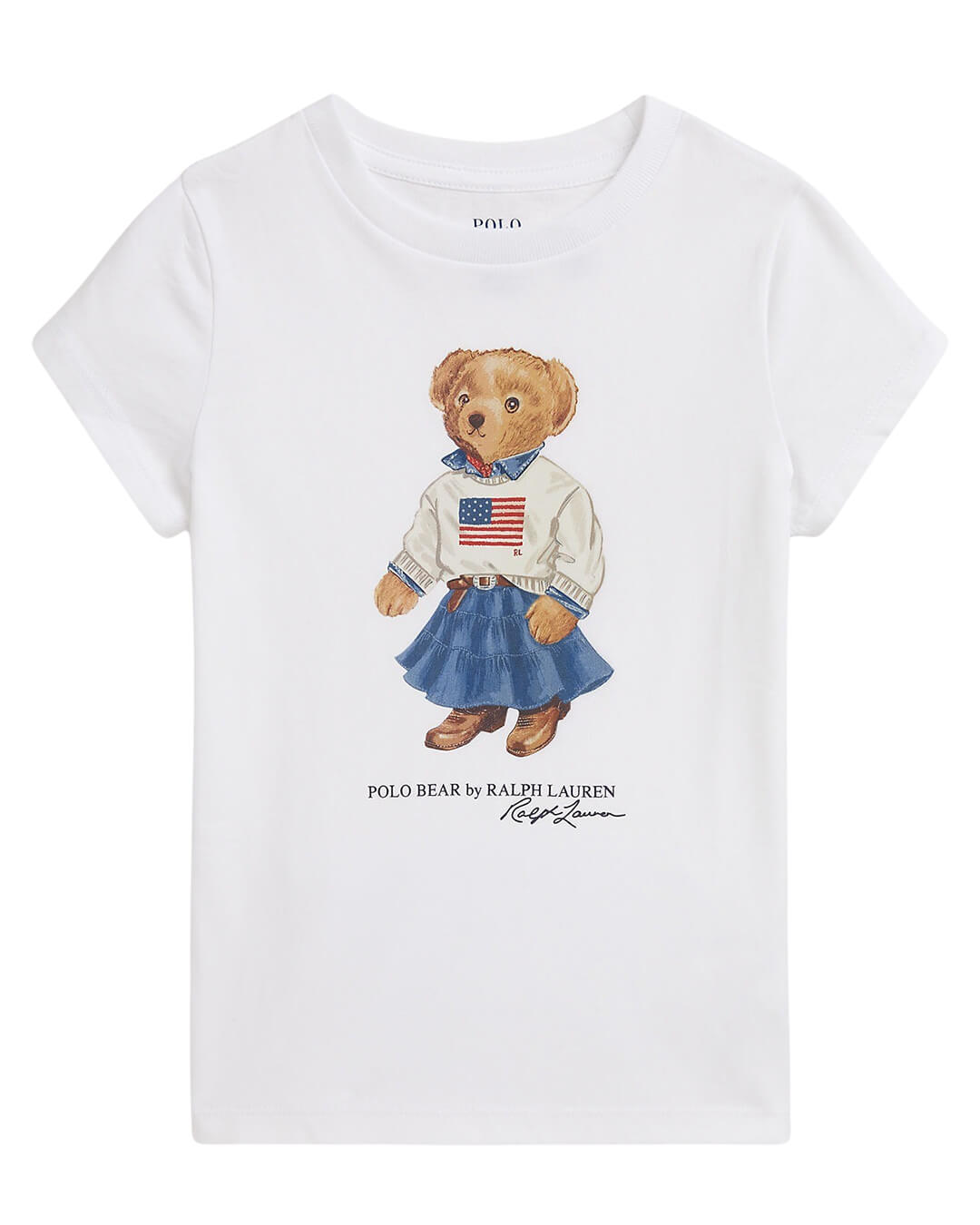 Polo Ralph Lauren Polo Bear Cotton Jersey Tee White T-Shirt