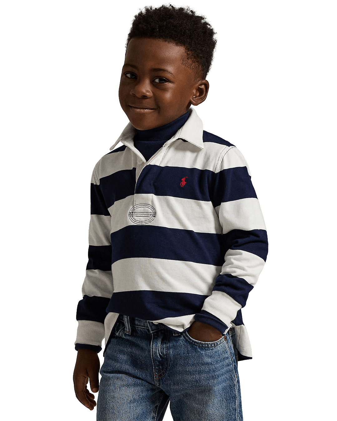 Polo Ralph Lauren Blue Iconic Rugby Shirt