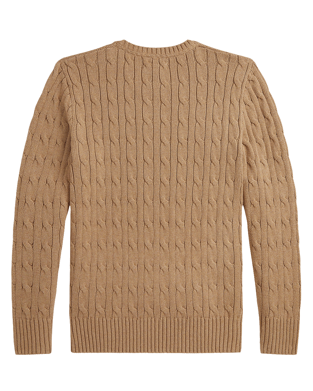 Polo Ralph Lauren Beige Cable-Knit Cotton Sweater