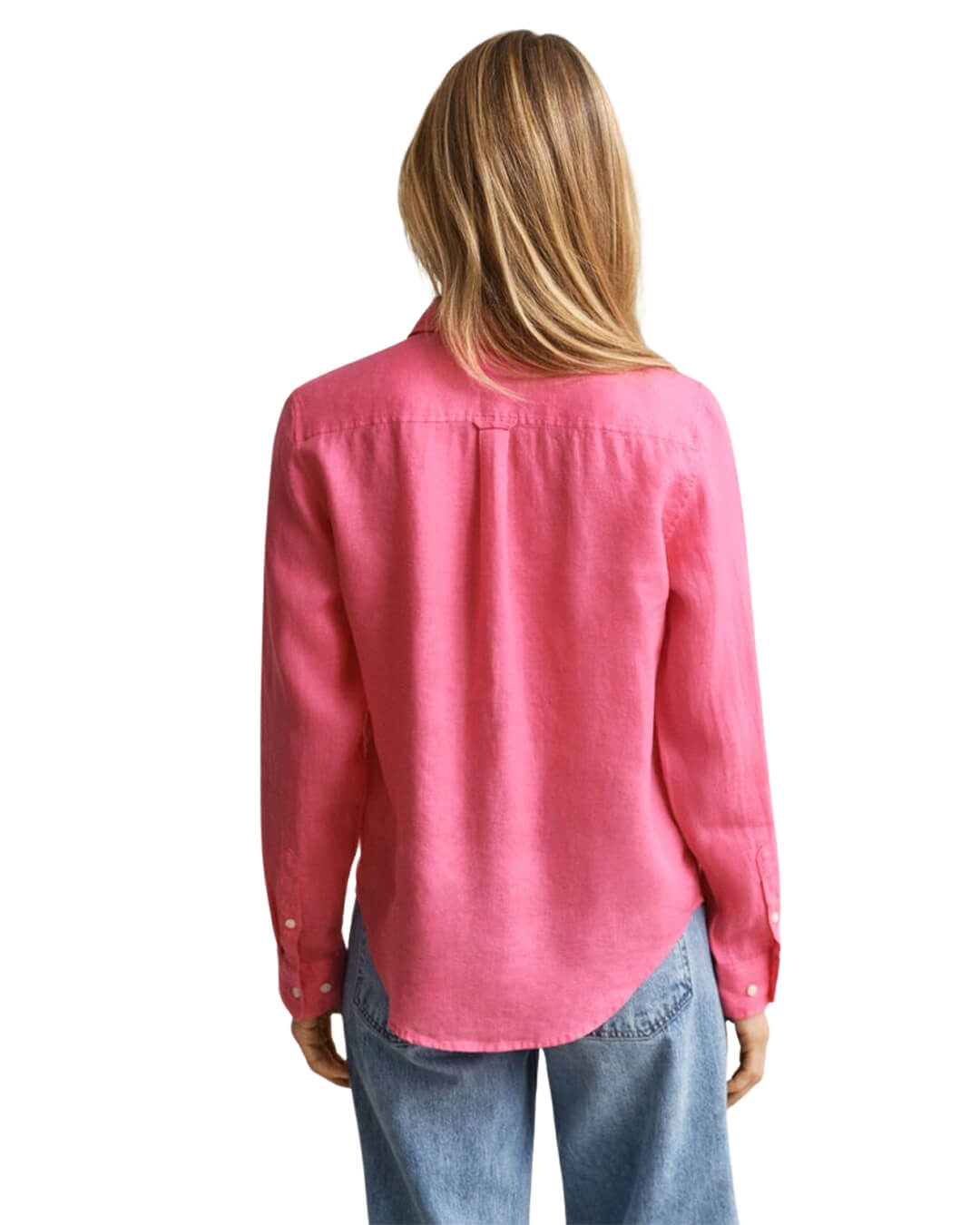 Gant Reg Linen Ls Shirt Bright Fuschia Shirt