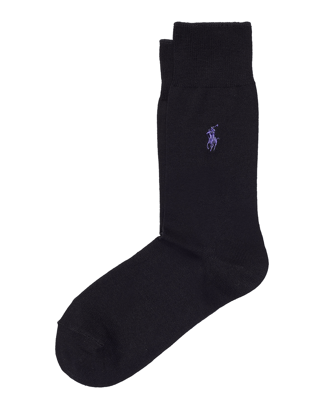 Polo Ralph Lauren Black Pony Flat-Knit Trouser Socks