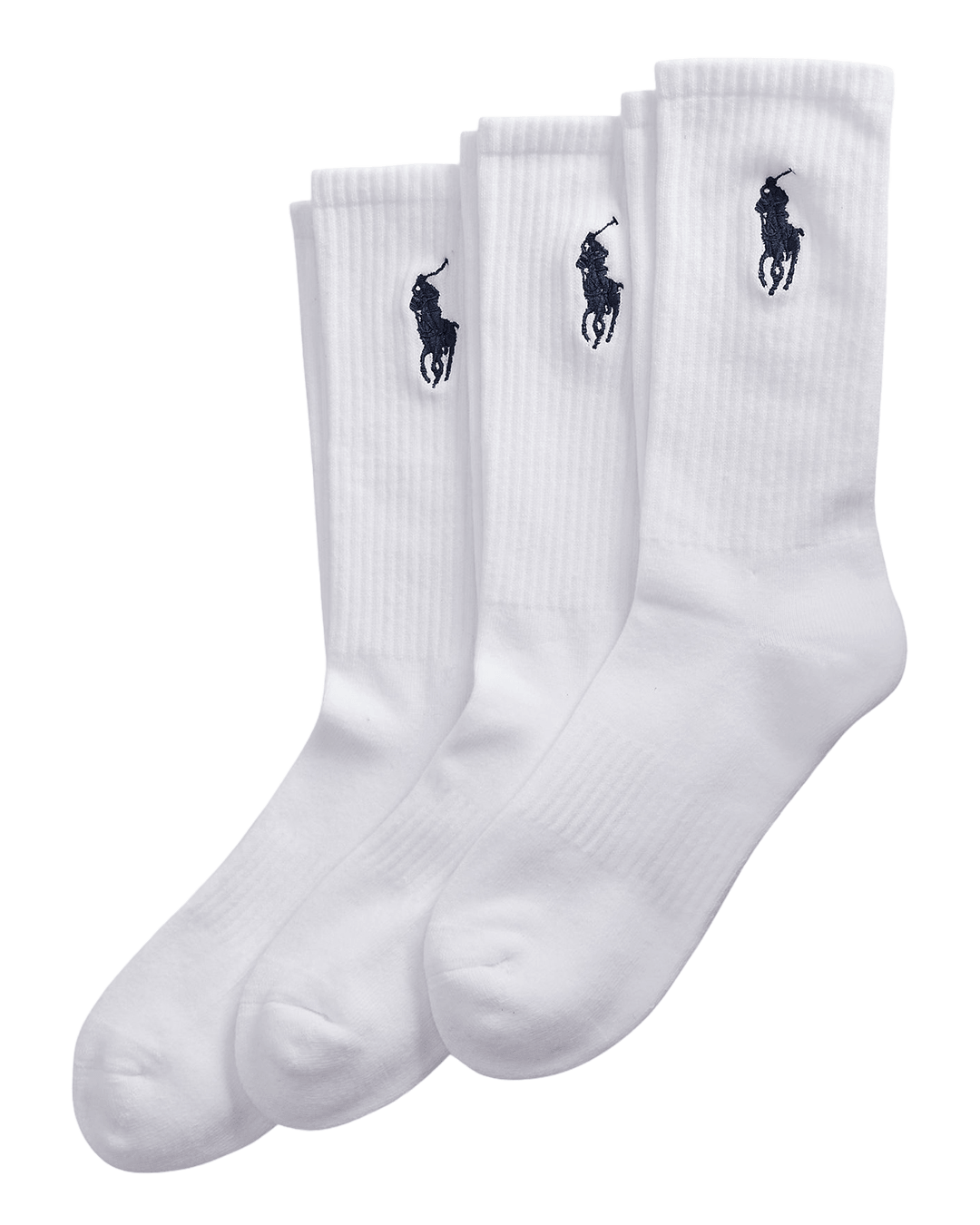 Polo Ralph Lauren White Big Pony Crew Socks 3-Pack
