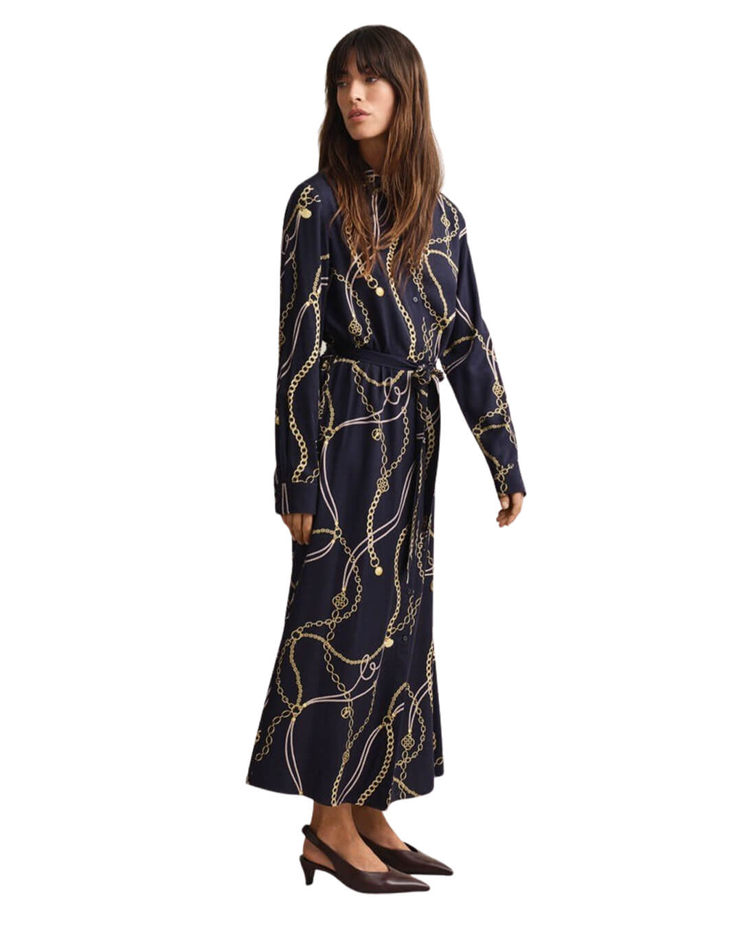 Gant  Evening Blue Printed Fluid Dress