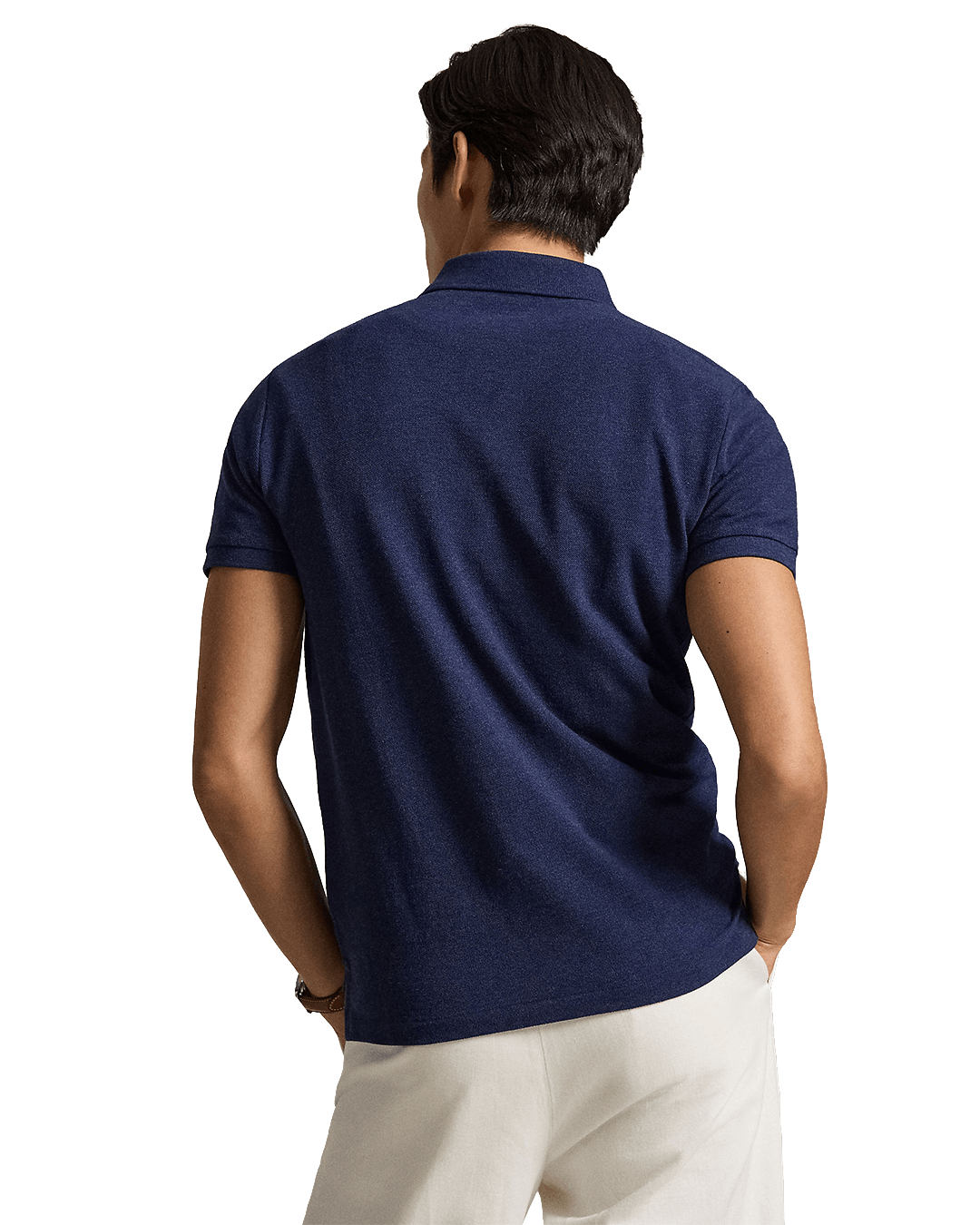 Polo Ralph Lauren Navy Custom Slim Fit Mesh Polo Shirt