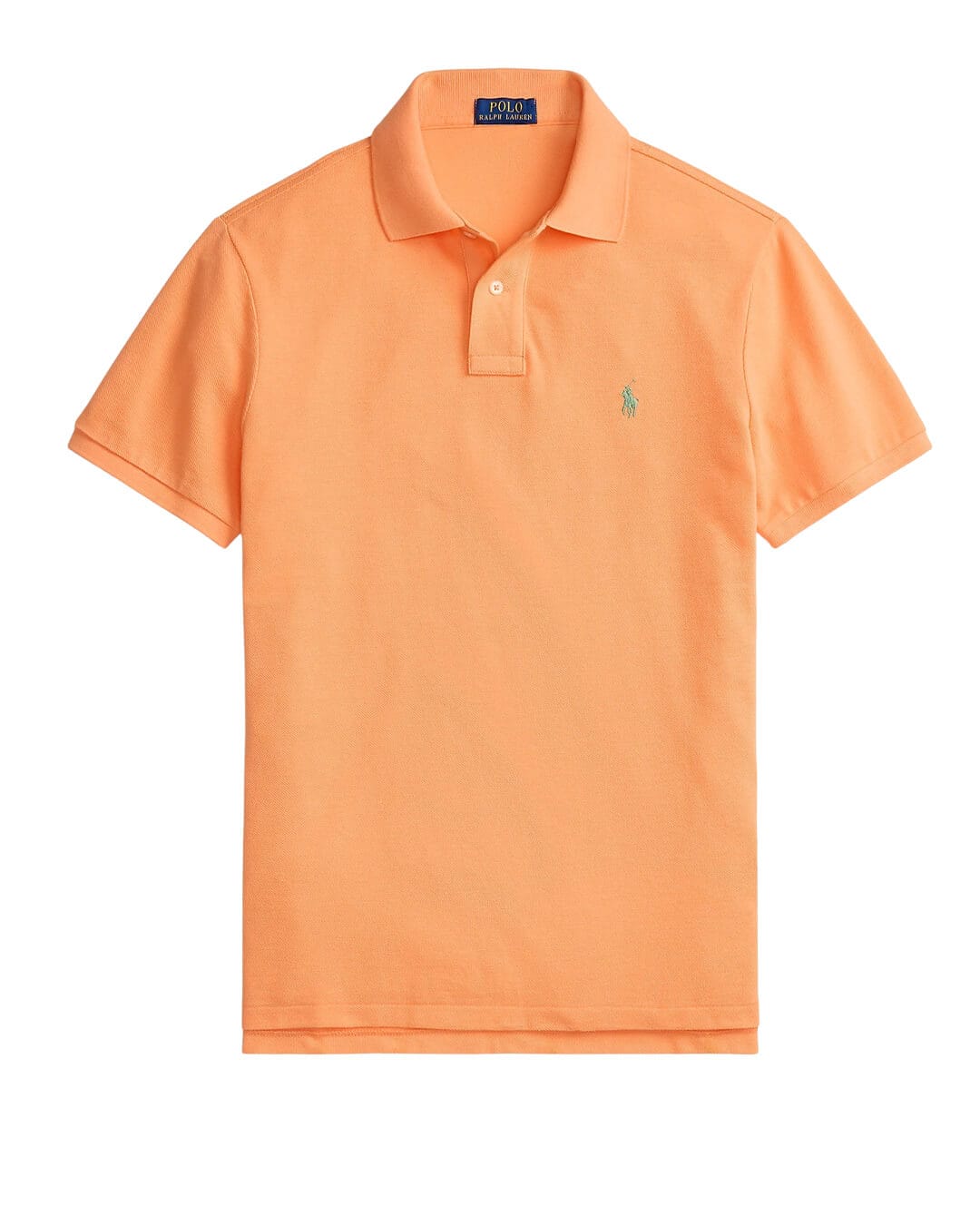 Polo Ralph Lauren Polo Shirts Polo Ralph Lauren Orange The Iconic Mesh  Polo Shirt