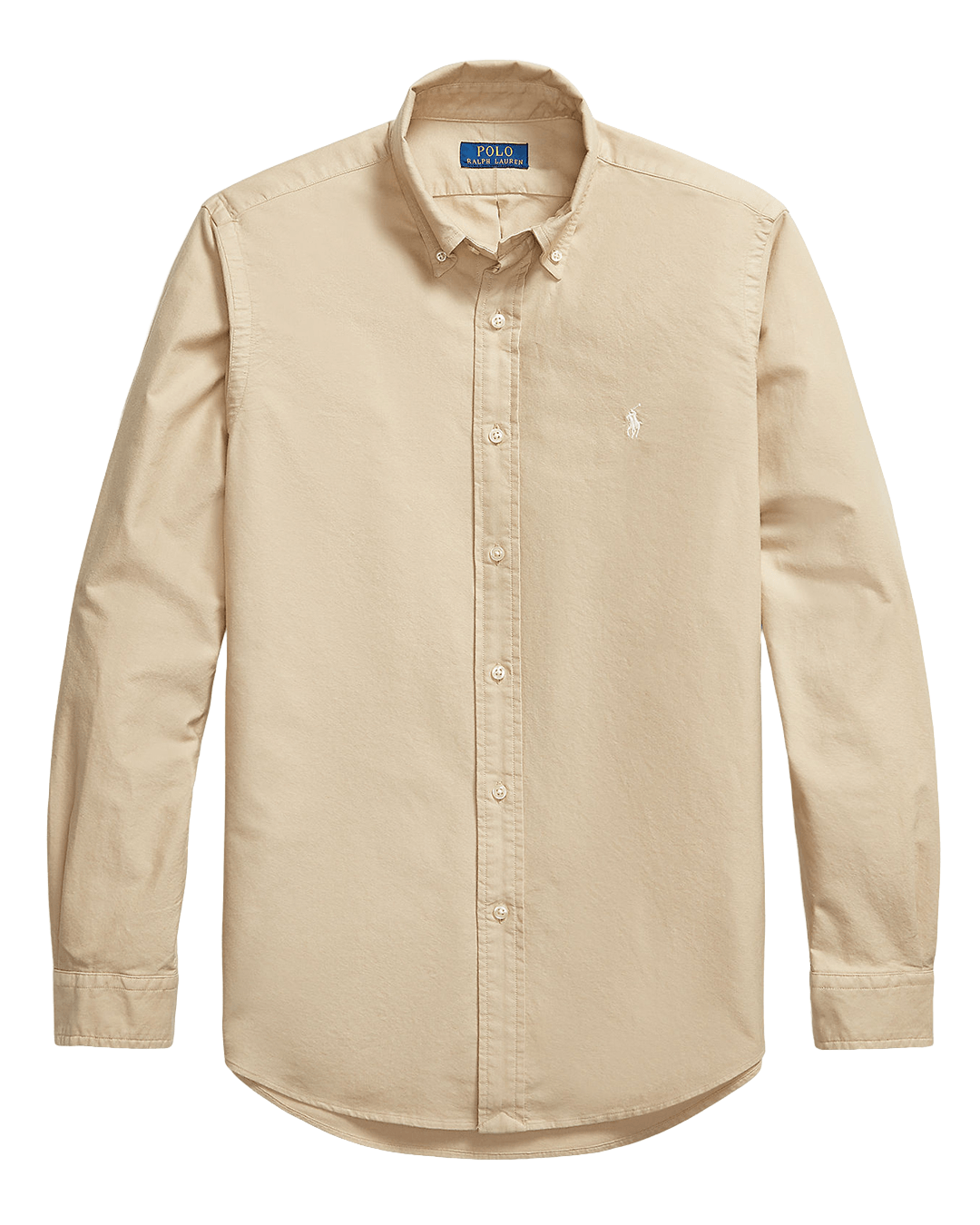 Polo Ralph Lauren Brown Custom Fit Garment-Dyed Oxford Shirt