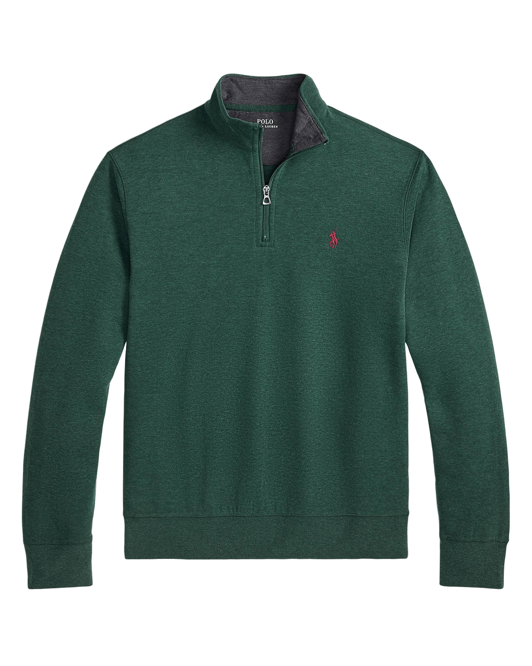 Polo Ralph Lauren Green Luxury Jersey Quarter-Zip Pullover