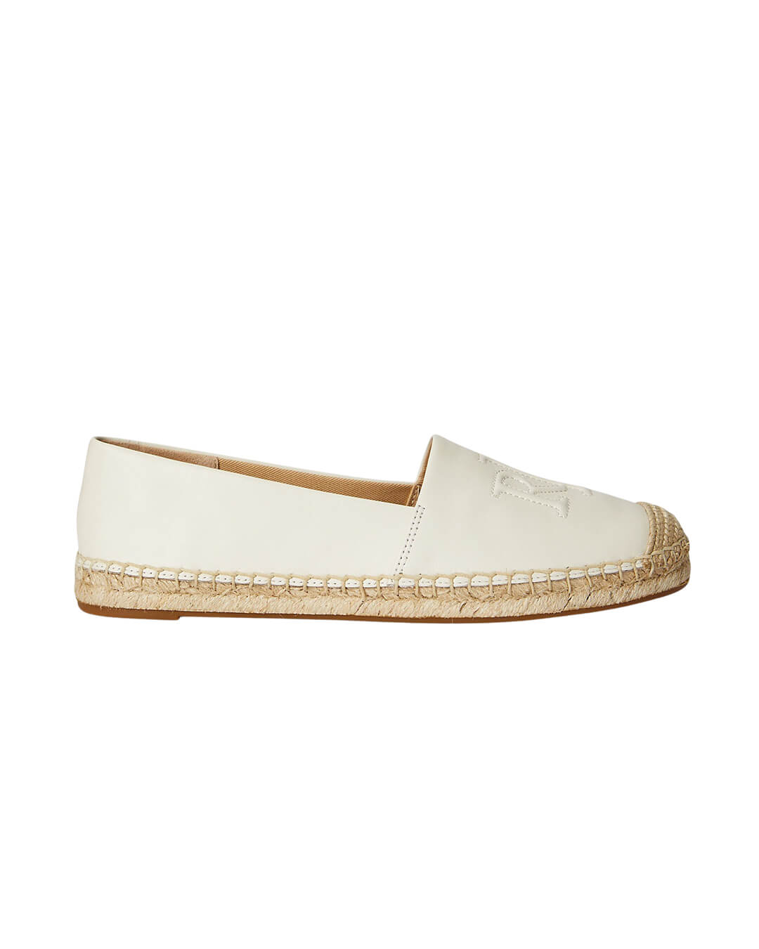 Lauren By Ralph Lauren Cameryn Lg 2 Espadrilles Flat White Shoes
