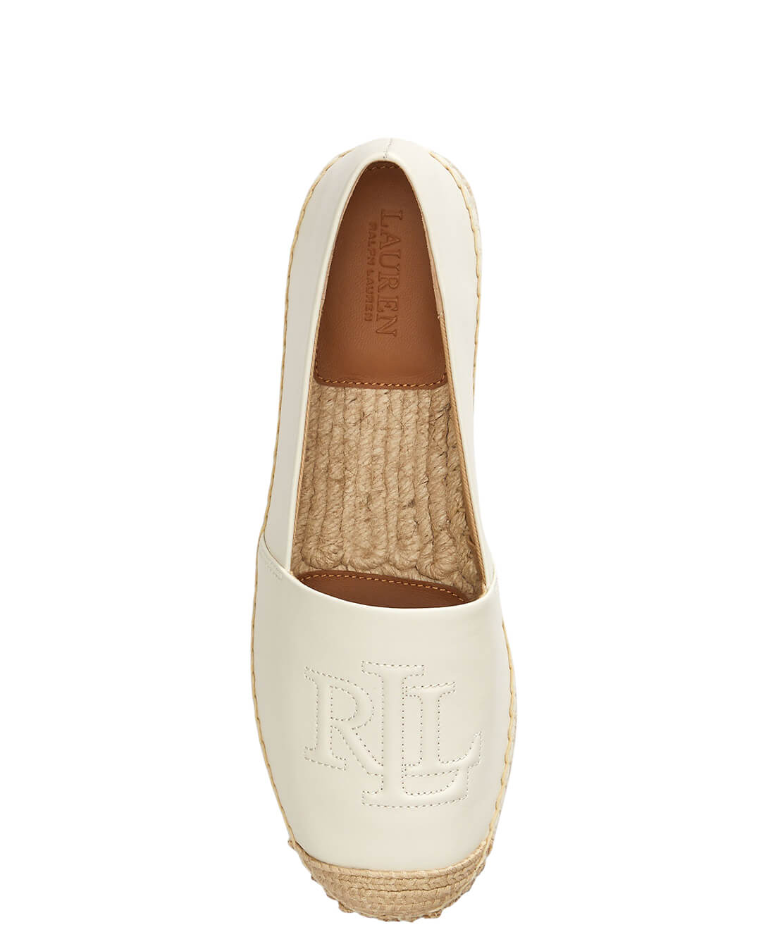 Lauren By Ralph Lauren Cameryn Lg 2 Espadrilles Flat White Shoes
