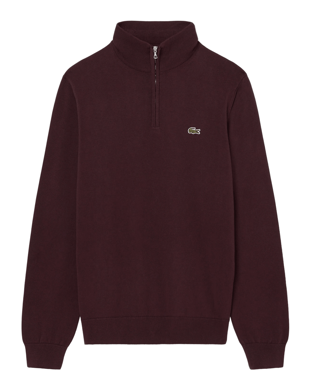 Lacoste Burgundy Cotton Sweater