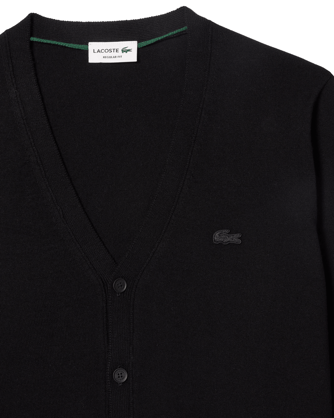 Lacoste Black Merino Wool Sweater