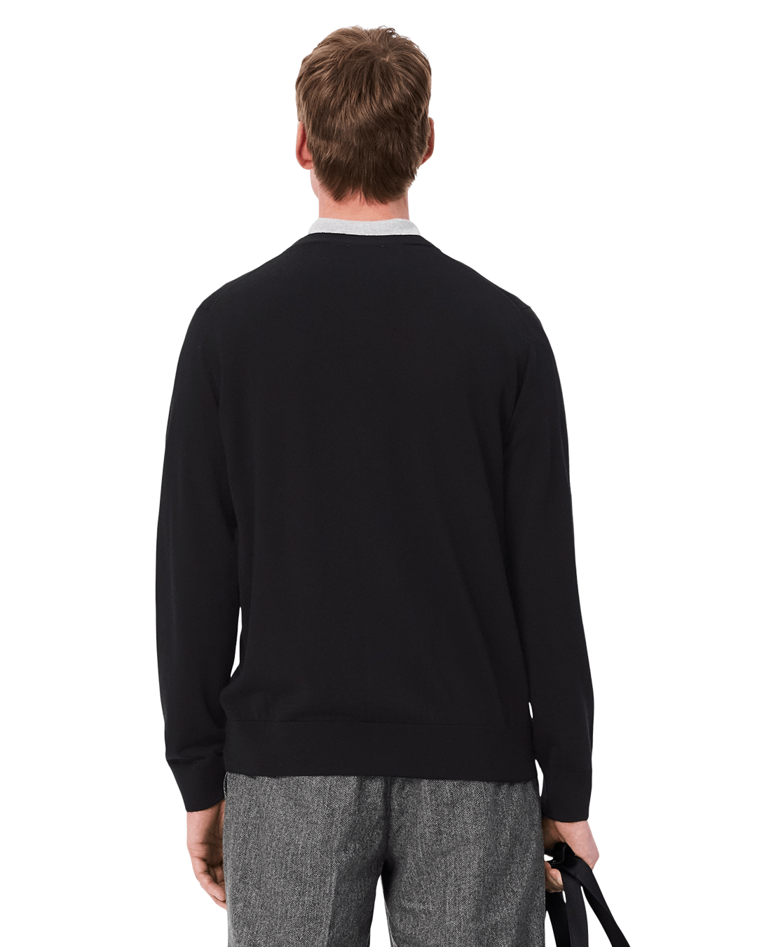 Lacoste Black Merino Wool Sweater