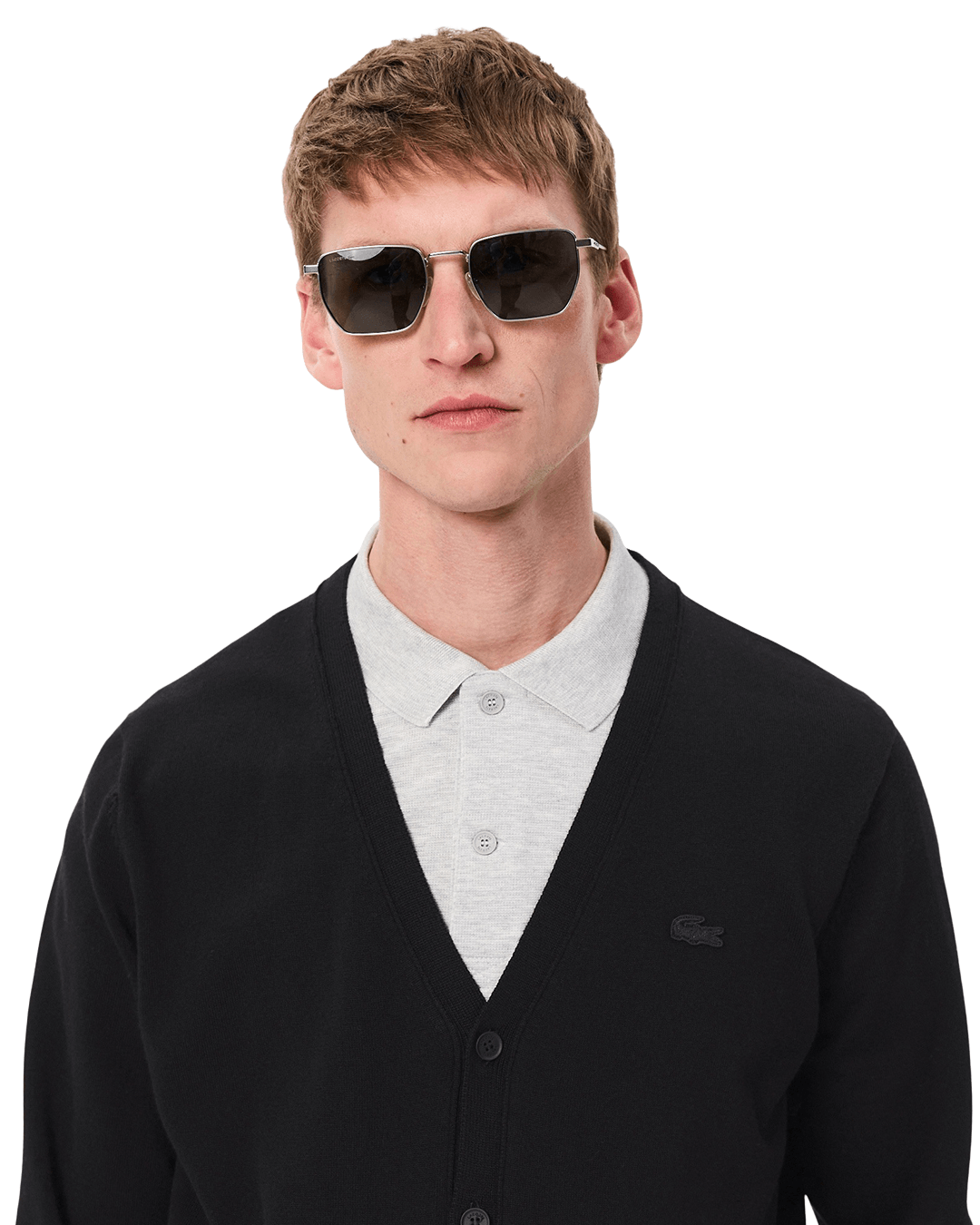 Lacoste Black Merino Wool Sweater