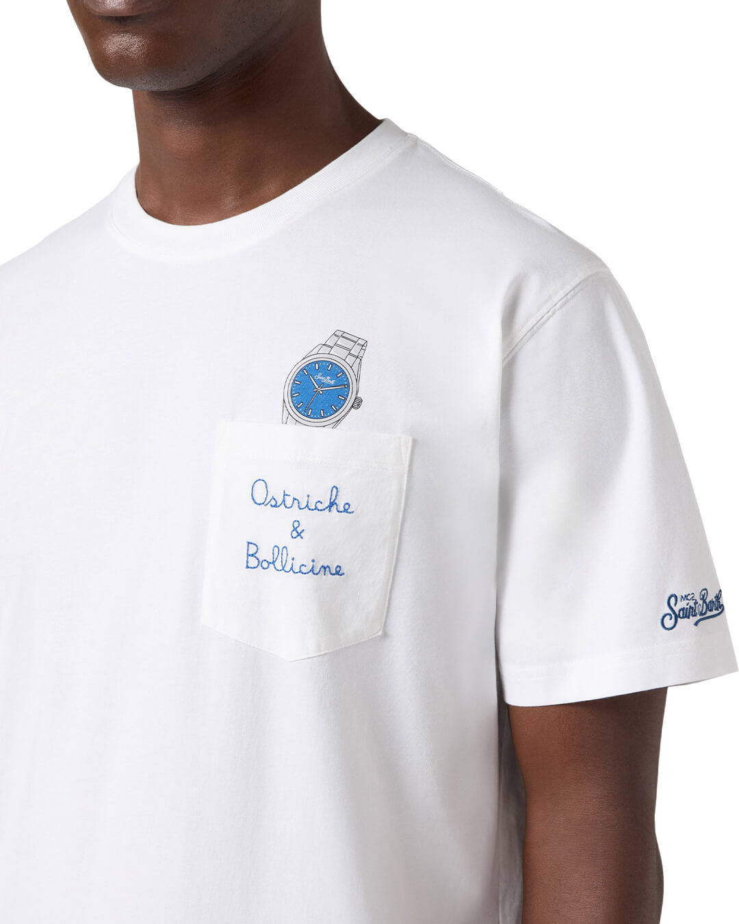 MC2 Austin Man Cotton T-shirt Ostriche Bollicine 01n Emb 04294l