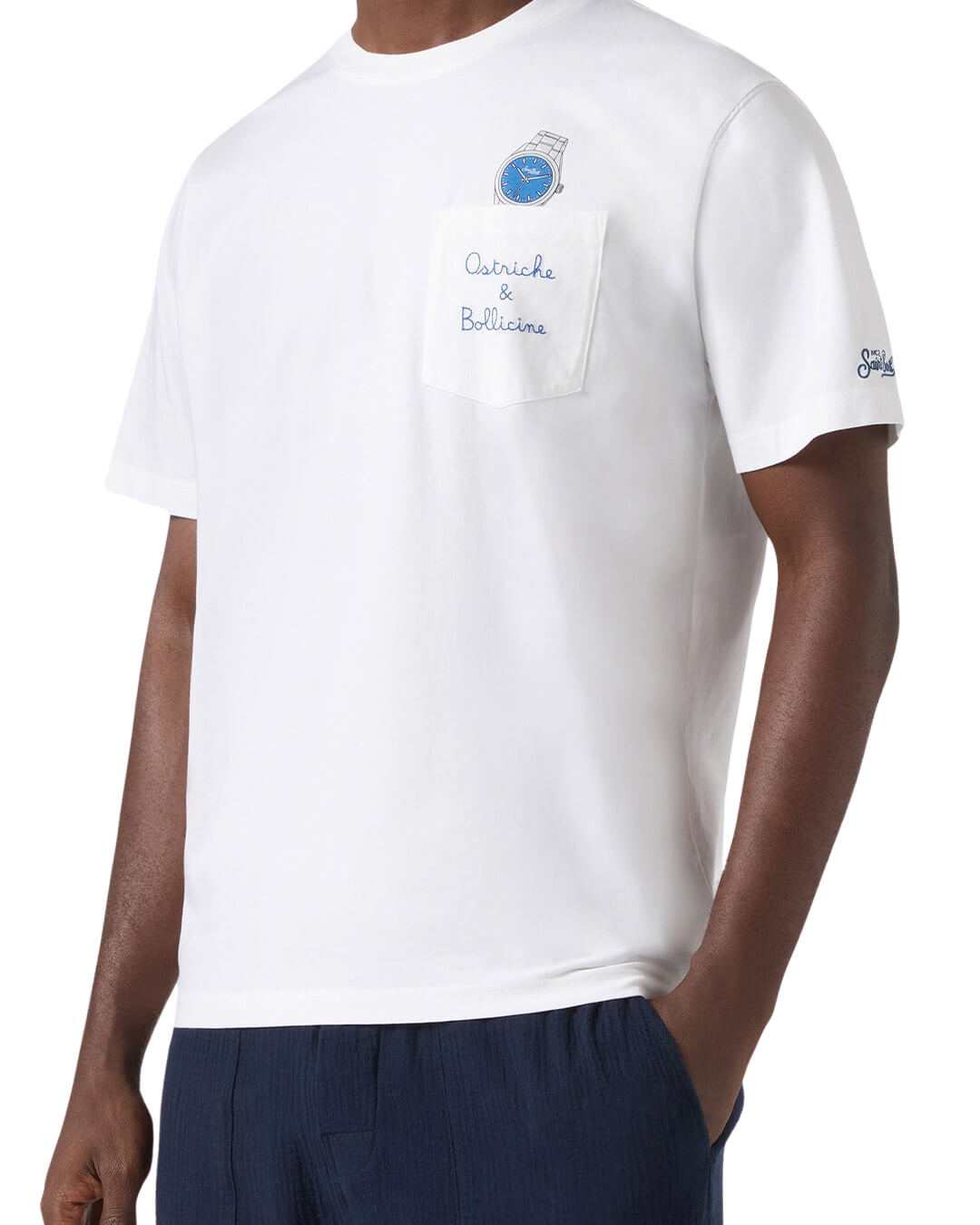 MC2 Austin Man Cotton T-shirt Ostriche Bollicine 01n Emb 04294l