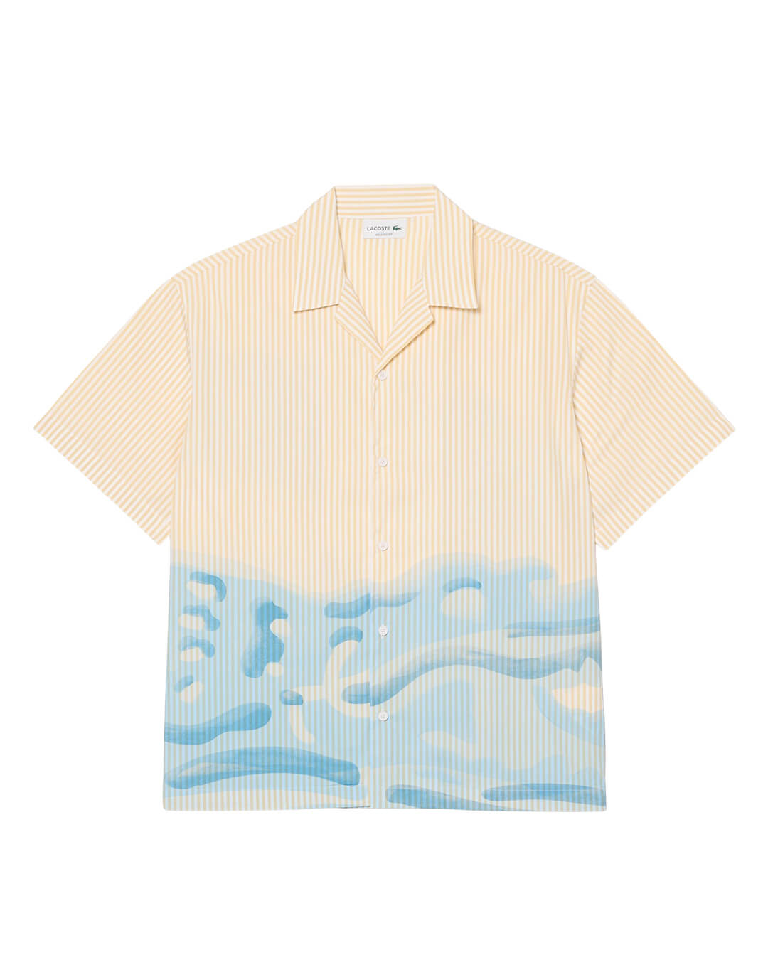 Lacoste Men'S Ss Graphic Hawaiian Shirt Multicoloured Shirt