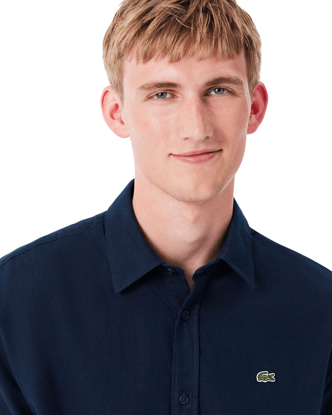 Lacoste Navy Blue Woven Shirt