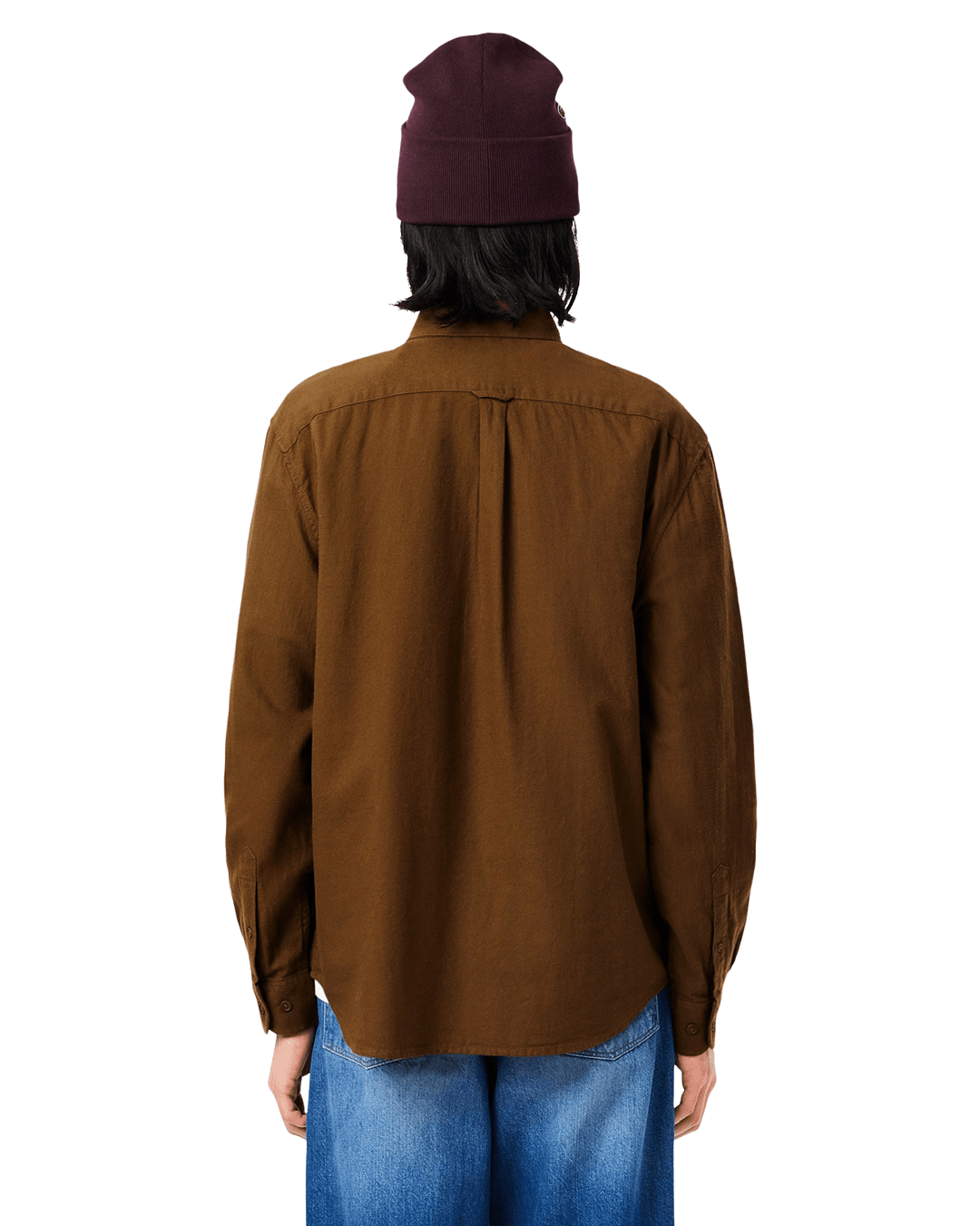 Lacoste Mascara Brown Woven Shirt