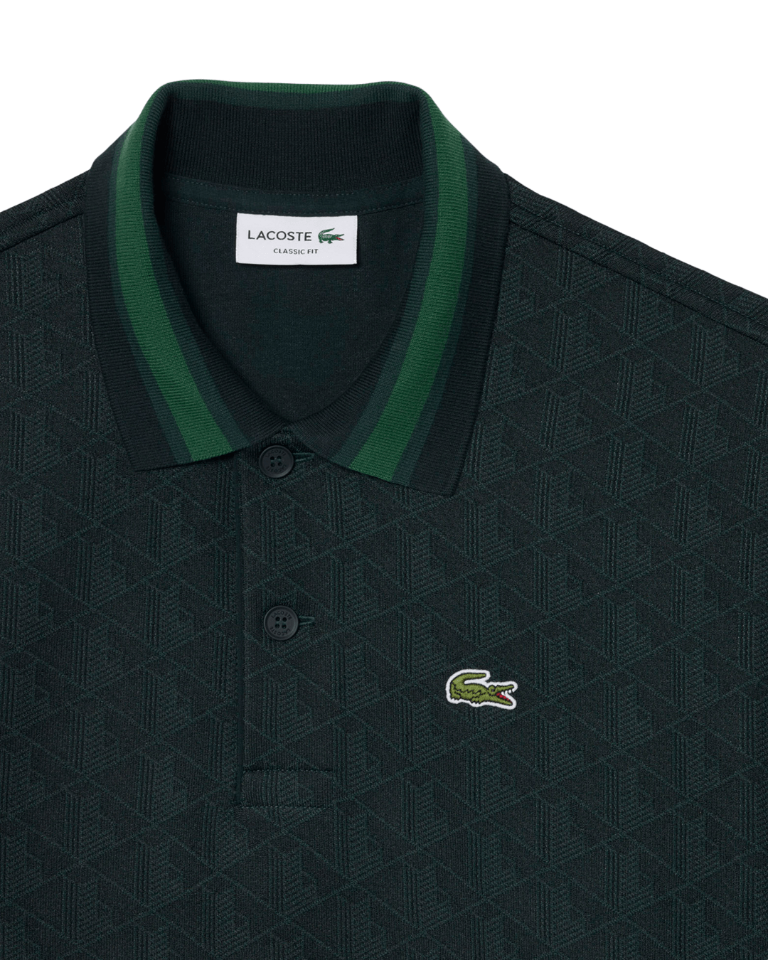 Lacoste Dark Green and Green Polo Shirt