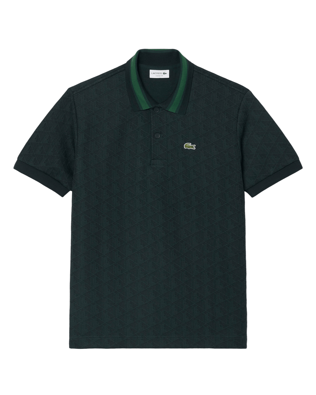 Lacoste Dark Green and Green Polo Shirt