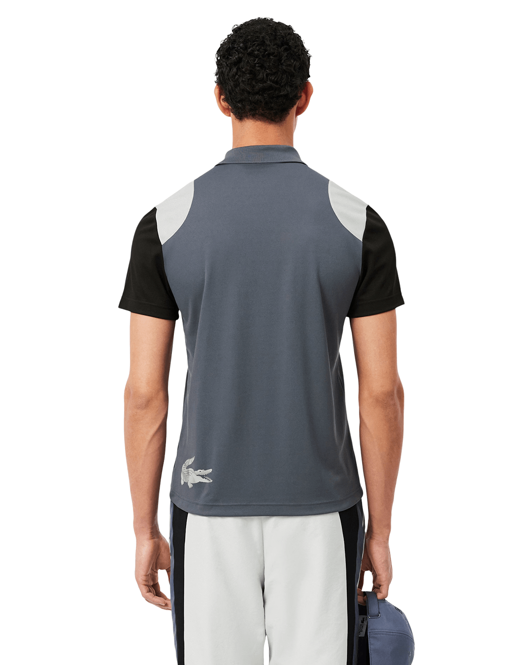 Lacoste Purple, Sky Blue and Black Polo Shirt