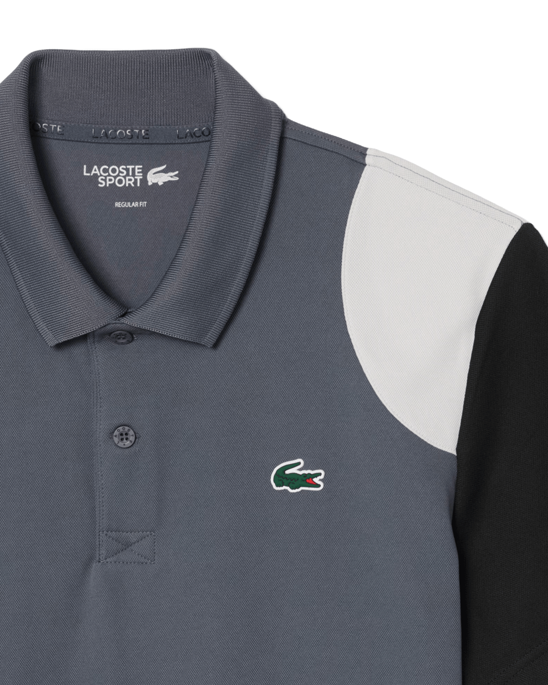 Lacoste Purple, Sky Blue and Black Polo Shirt
