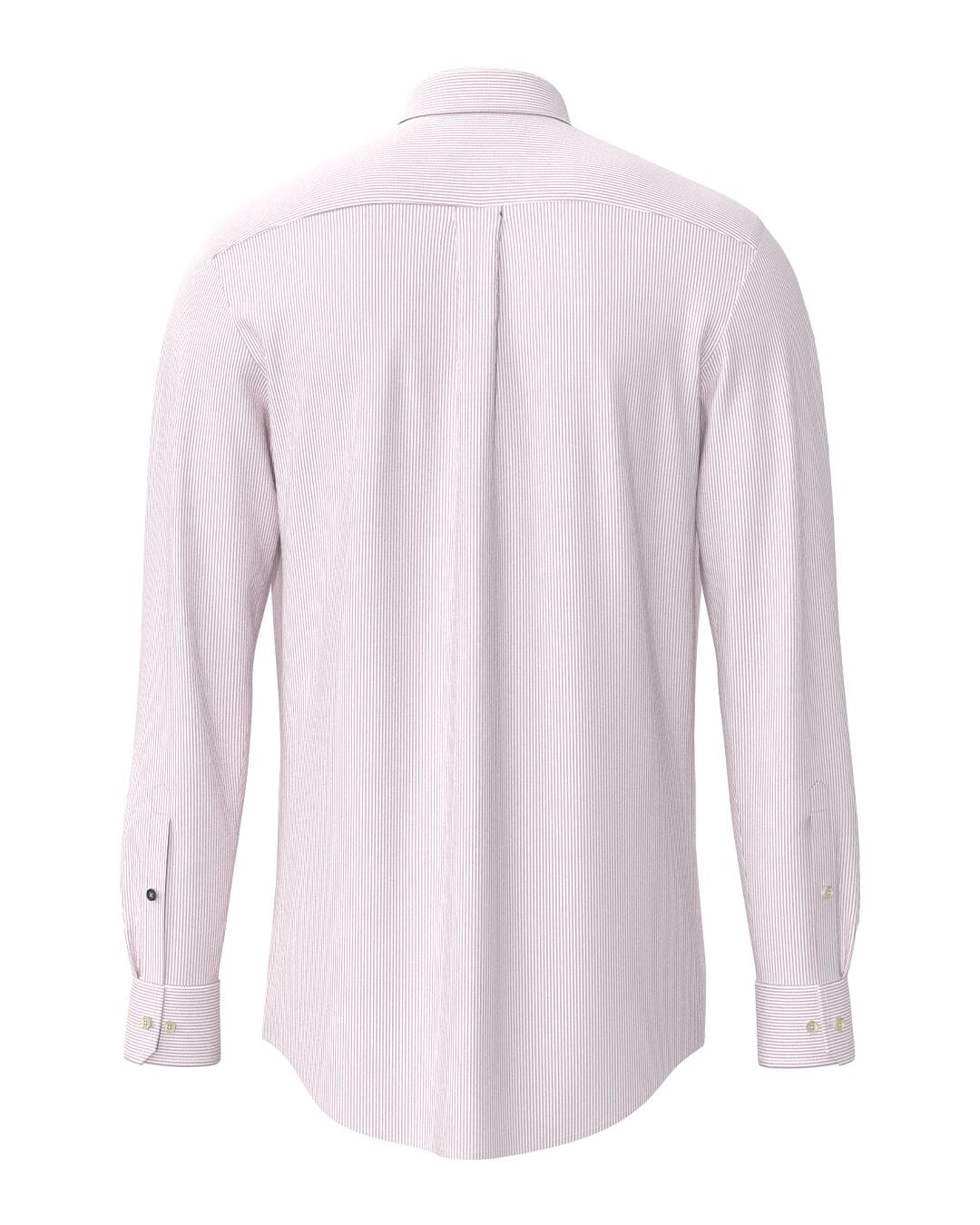 Fynch-Hatton Shirts Fynch-Hatton Purple Fynch-Hatton Oxford Fine Stripe Bd Ls Grape F416
