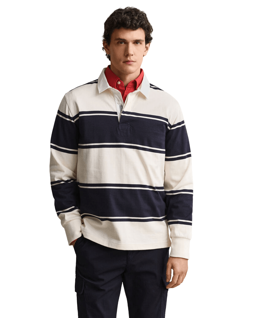 Gant Navy Gant Striped Rugger G433 Evening Blue