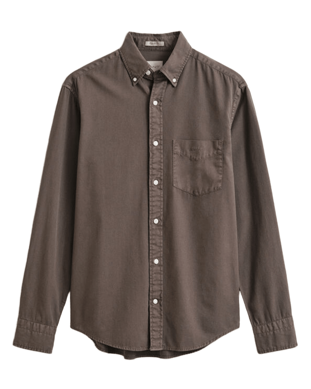 Gant Brown Gant Regular Fit Twill Shirt G262 Shadow Brown
