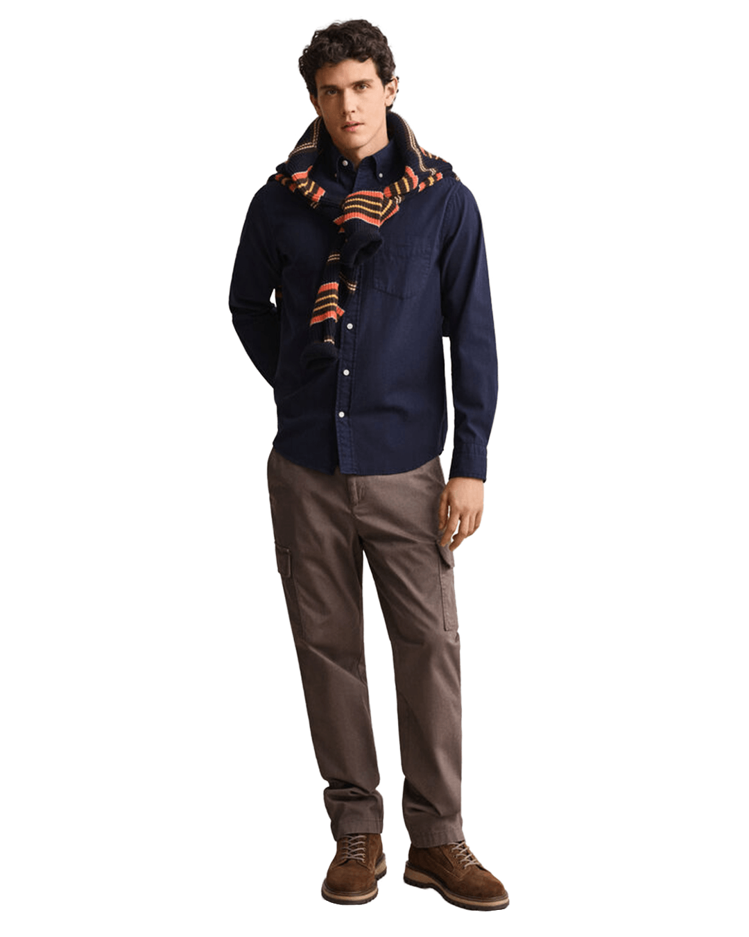 Gant Navy Gant Regular Fit Twill Shirt G433 Evening Blue
