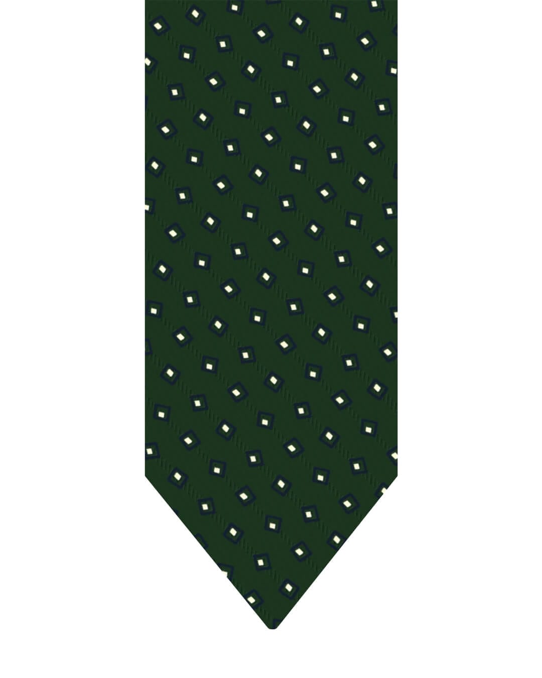 Gagliardi Olive Double Box Italian Silk Tie