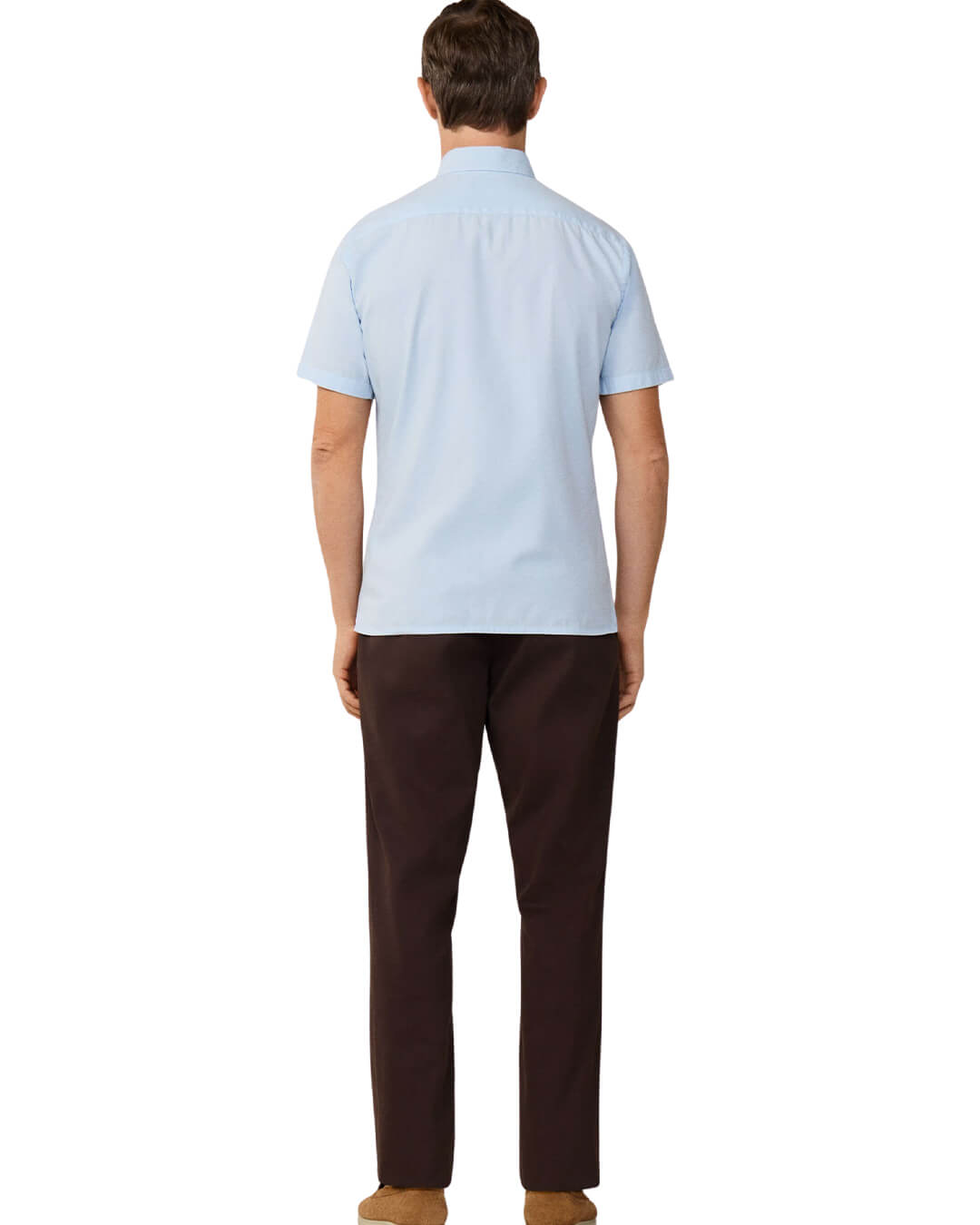 Hackett Ess Gmt Dyed Oxf Ssblue Shirt