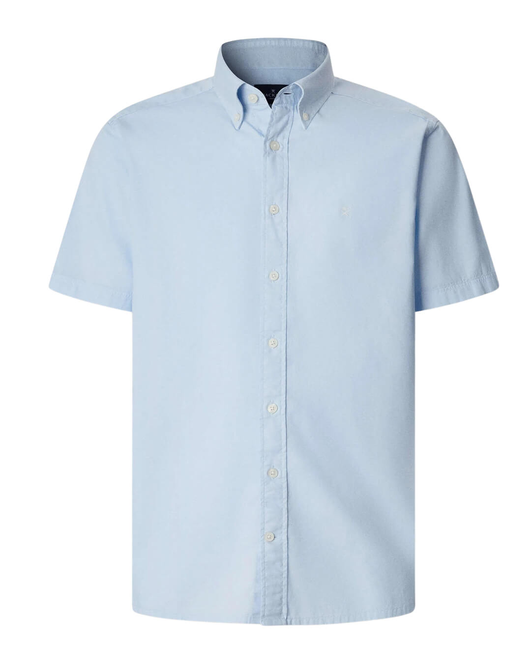 Hackett Ess Gmt Dyed Oxf Ssblue Shirt