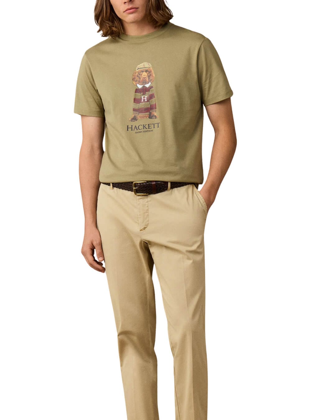 Hackett T-Shirts Hackett Heritage Harry Tee Vintage Green H693