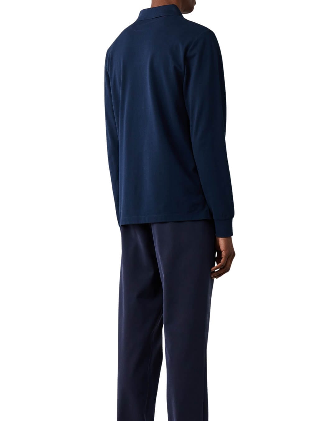 Hackett Polo Shirts Hackett Slim Fit Logo Ls Navy H595