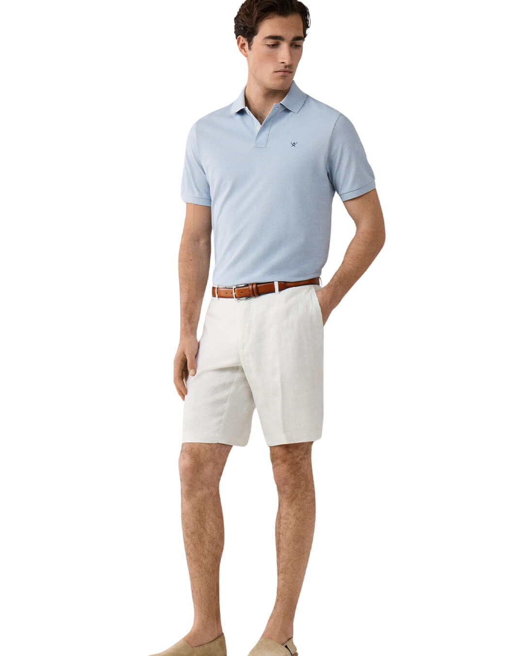 Hackett Pd Linen Shortwhite Shorts
