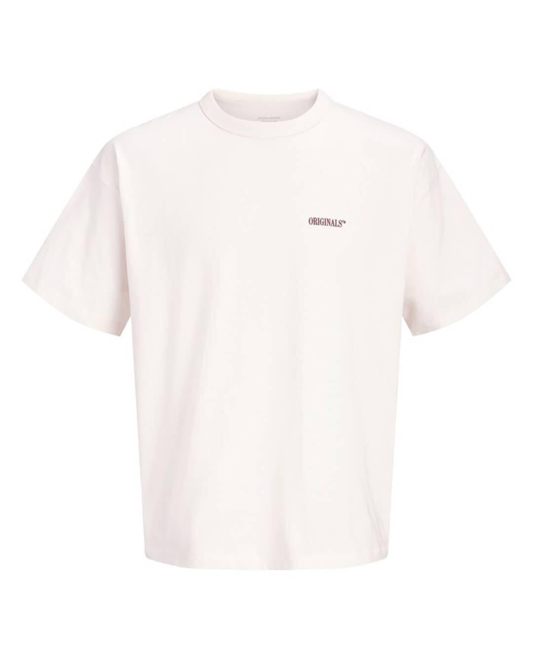 Jack & Jones T-Shirts Jack & Jones White Frederiksberg Back Print T-Shirt