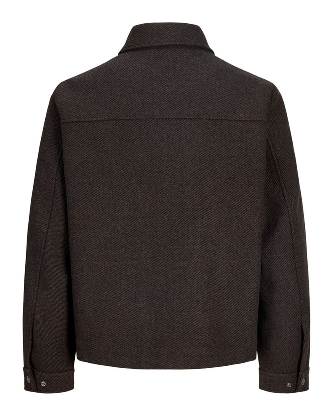 Jack & Jones Outerwear Jack & Jones Brown Wakefield Wool Blend Jacket