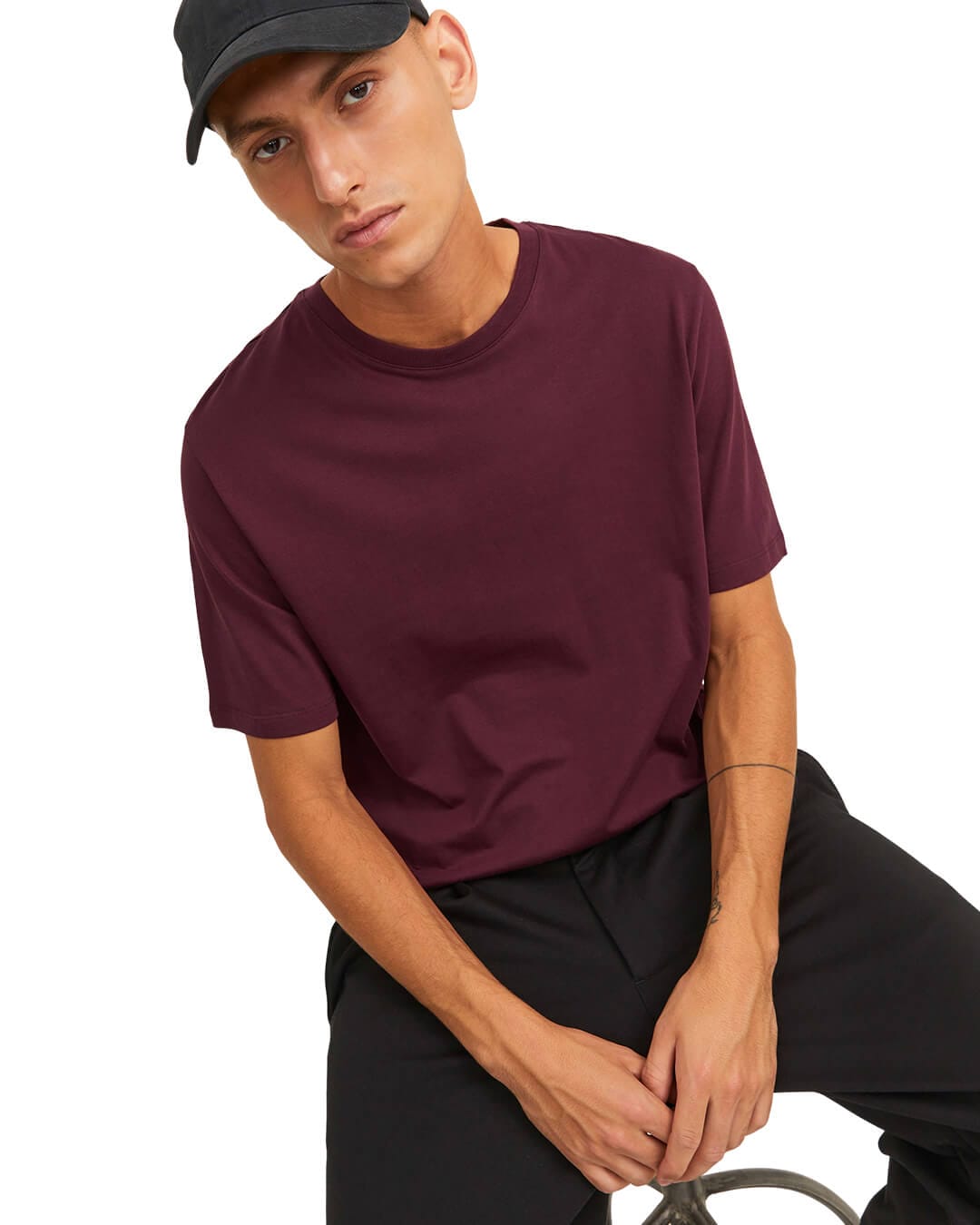 Jack&Jones T-Shirts Jack&Jones Red Basic T-Shirt