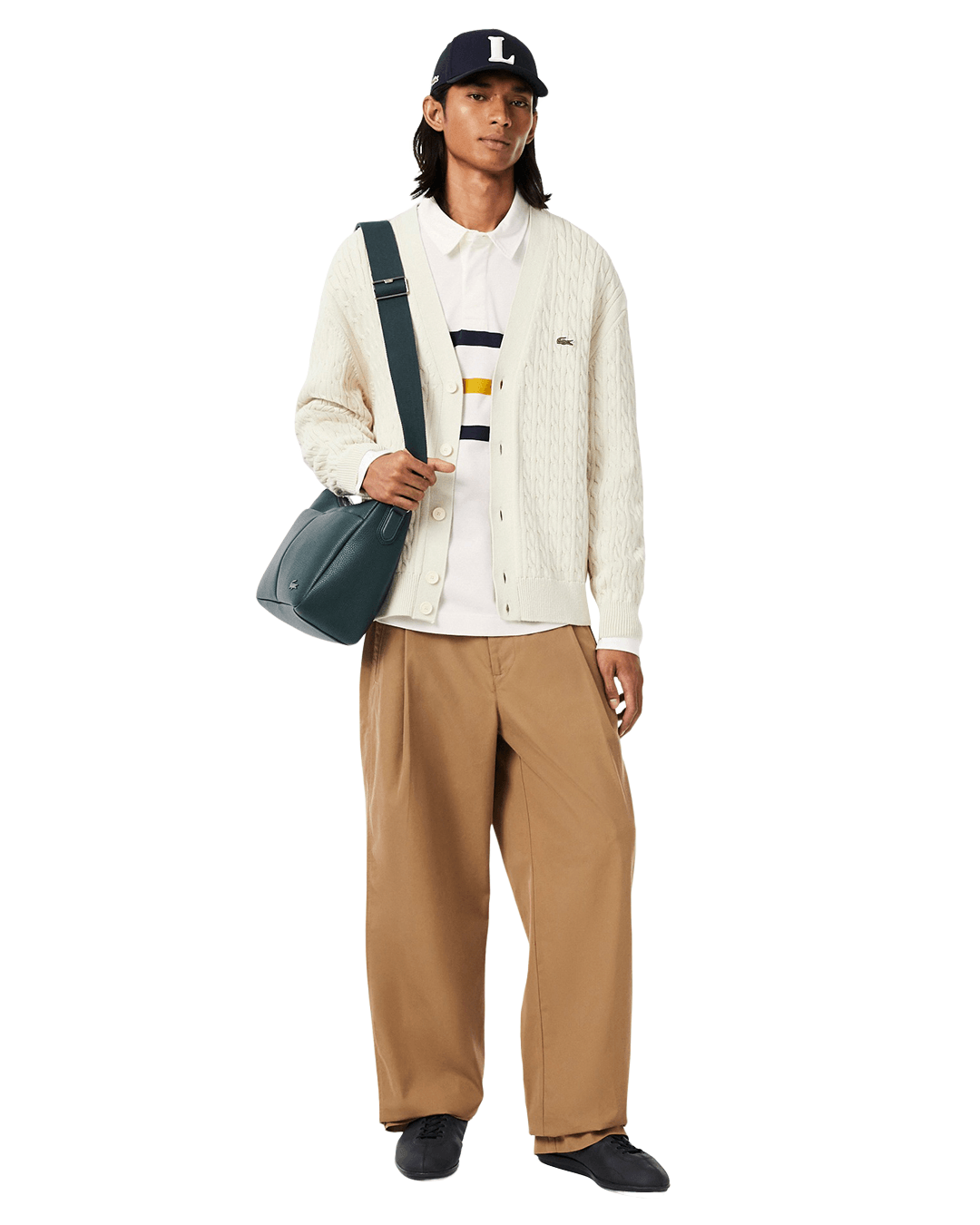 Lacoste Off-White Rugby Shirt