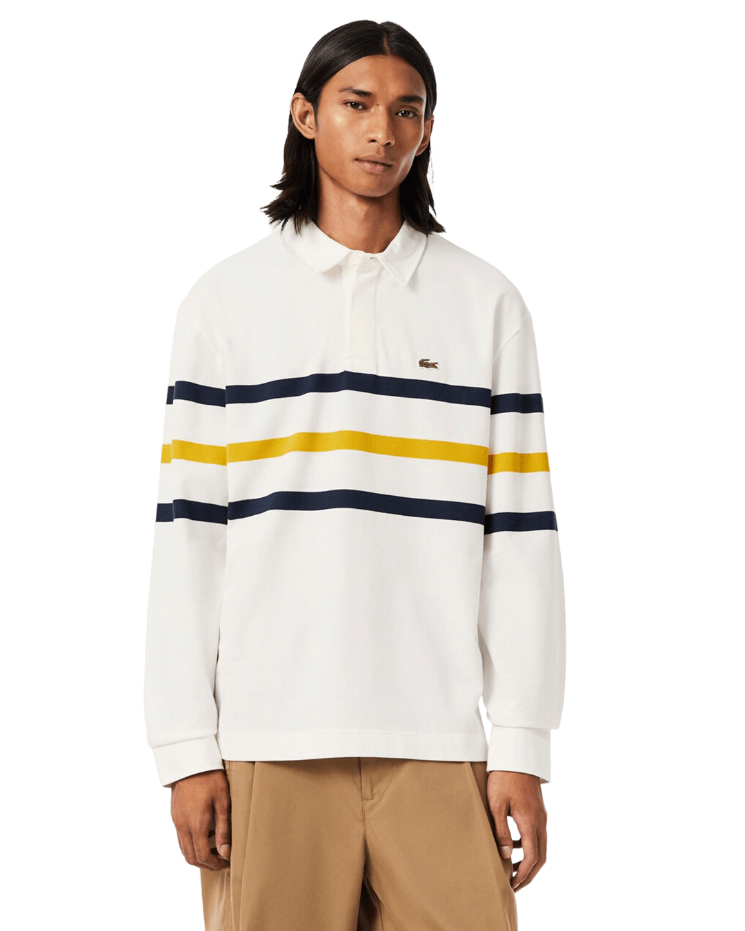 Lacoste Off-White Rugby Shirt
