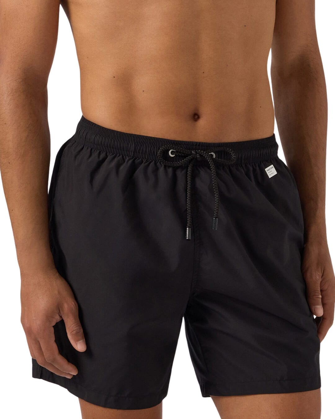MC2 Saint Barth Swimwear MC2  Lighting Pantone Ultralight Swim Short 00 Black Pnt L 01653l