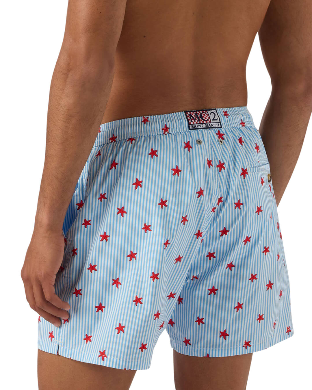 MC2 Lighting Micro Stretch Ultralight Swim Short Starfish Stripes S 31 02190l