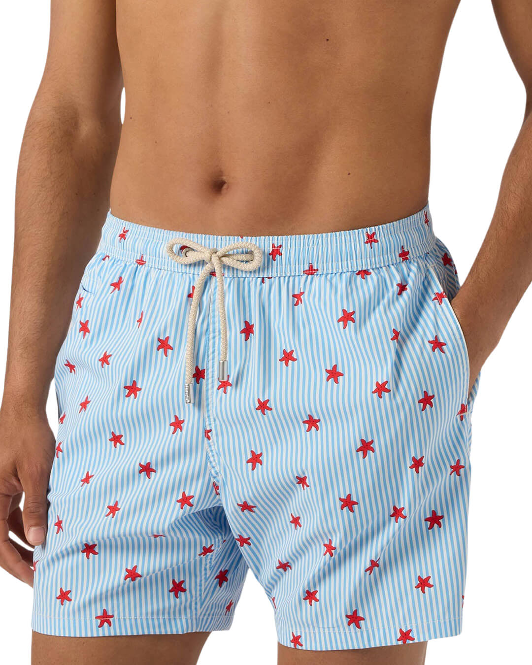 MC2 Lighting Micro Stretch Ultralight Swim Short Starfish Stripes S 31 02190l