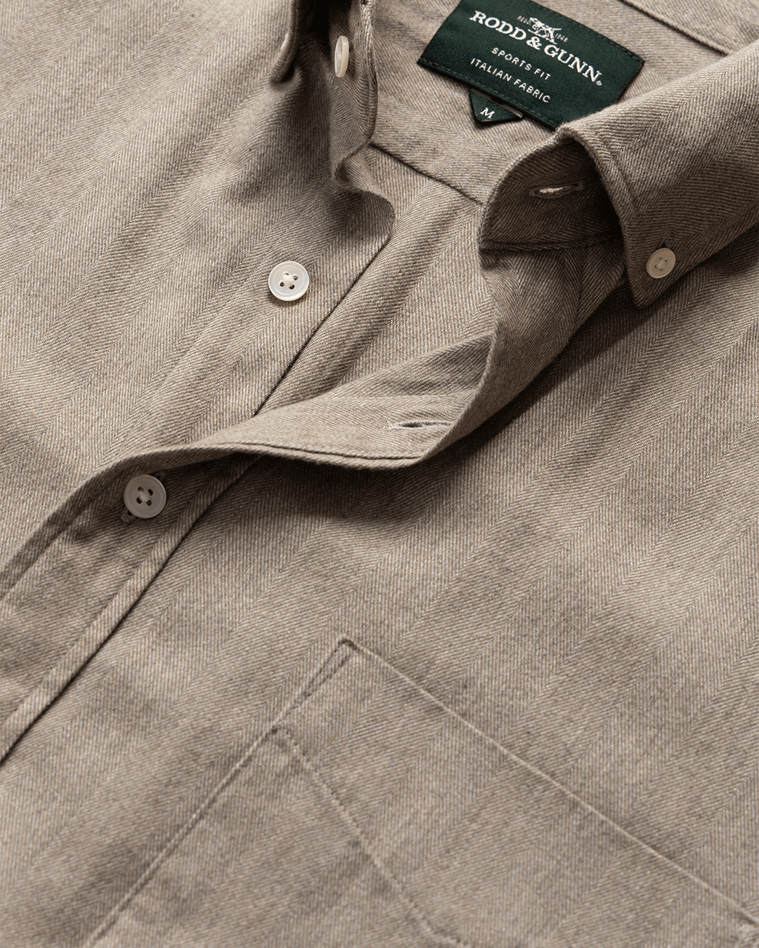 Rodd & Gunn Taupe Barrhill Long Sleeve Shirt