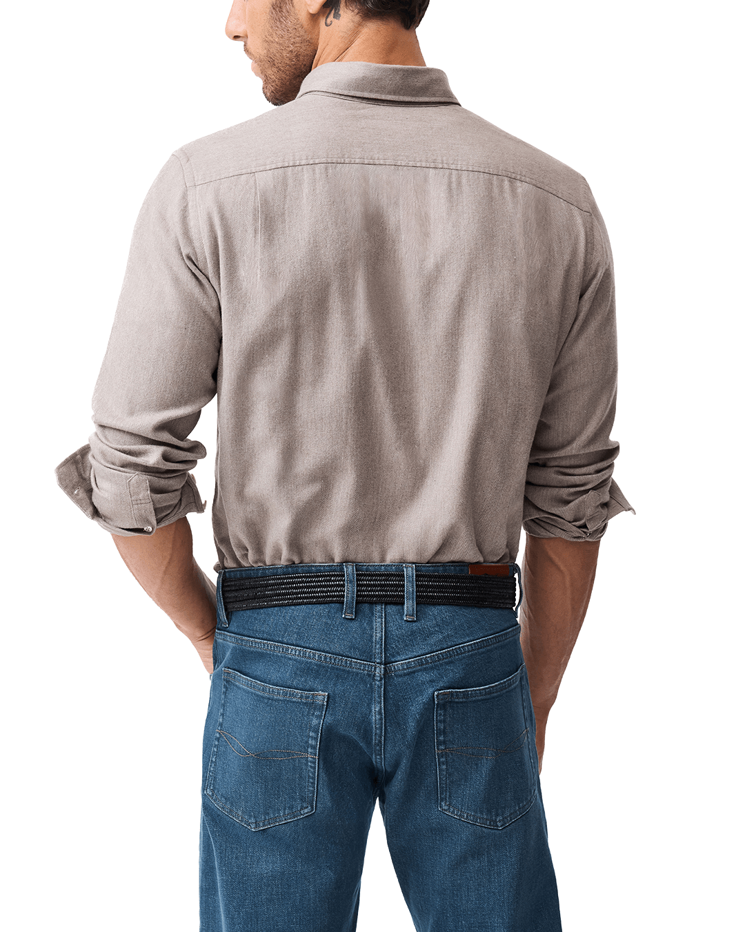 Rodd & Gunn Taupe Barrhill Long Sleeve Shirt