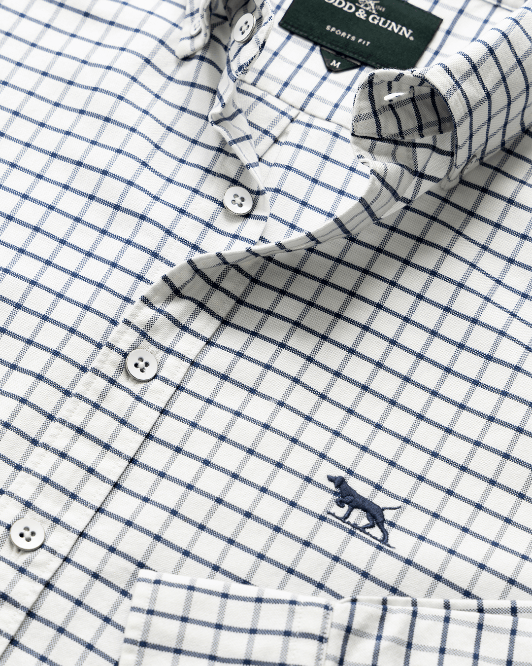 Rodd & Gunn Navy Gunn Check Oxford 3 Shirt