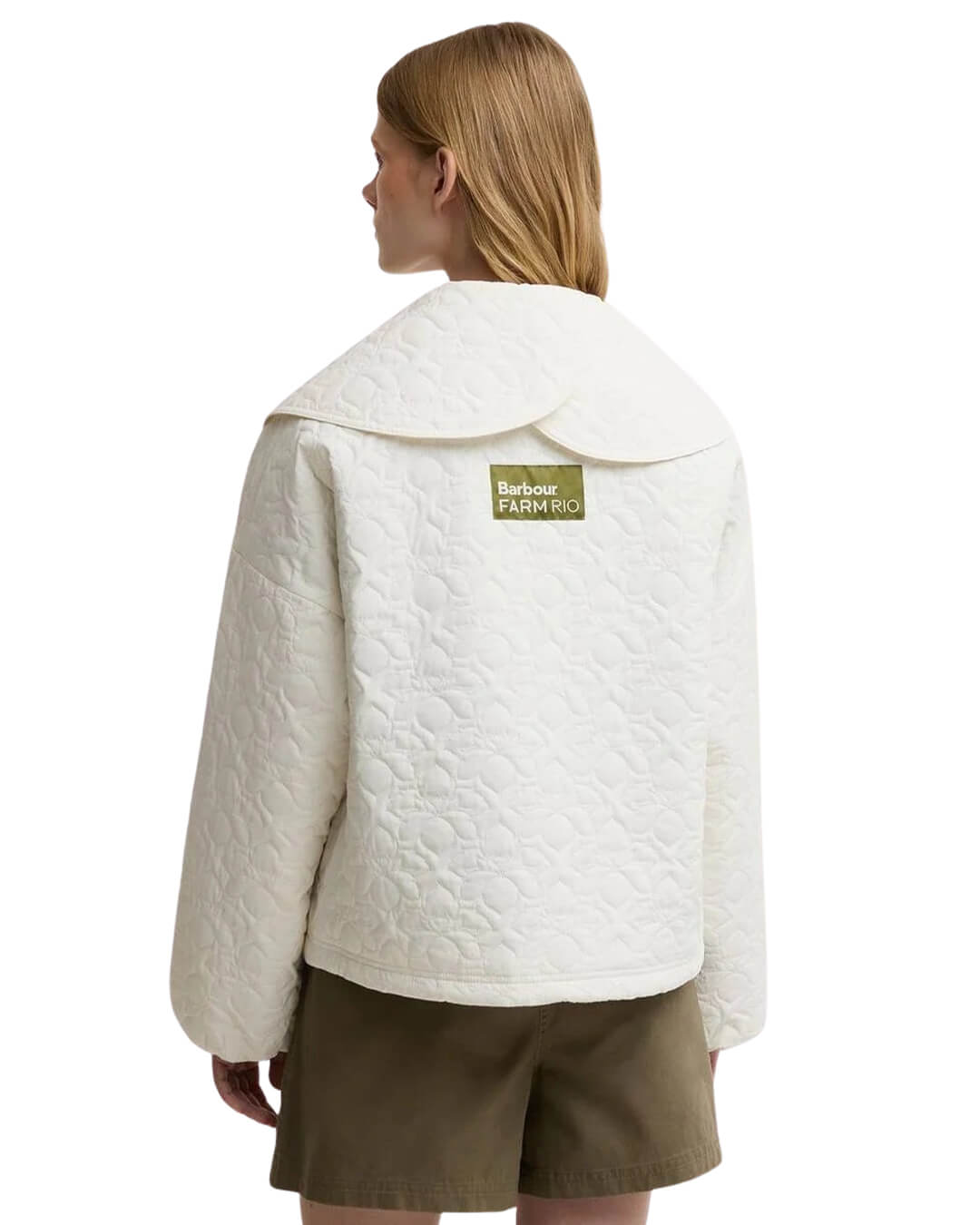 Barbour White Ba X Farm Rio Lotus Quilt Jkt Wh51 White Rose