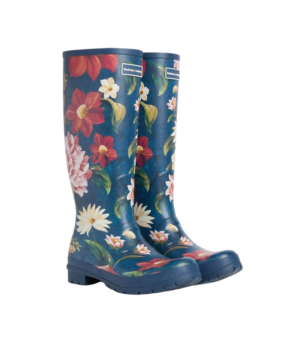 Barbour Navy Ba X Farm Rio Wild Flwr Ny72 Navy Wildflower
